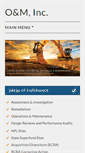 Mobile Screenshot of oandm-inc.com